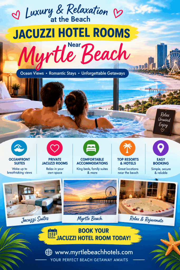 Jacuzzi Hotel Room Booking Near Myrtle Beach